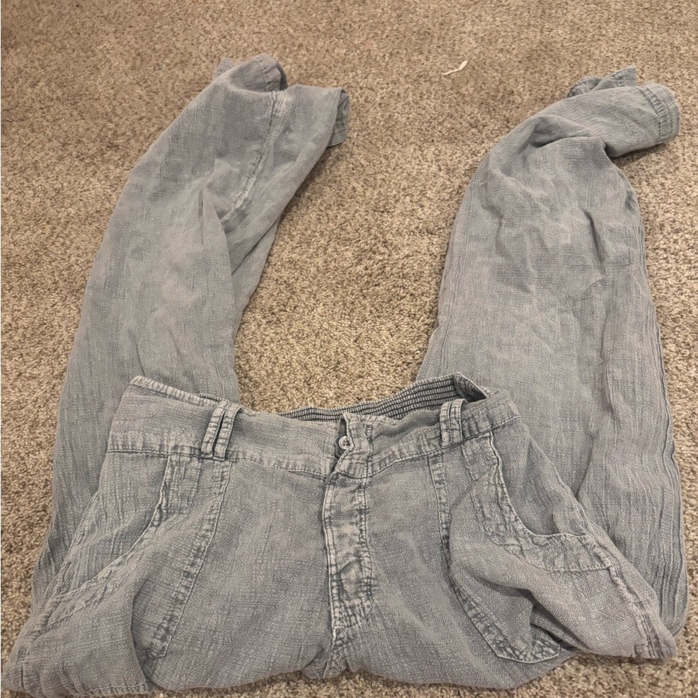 grey beach pants